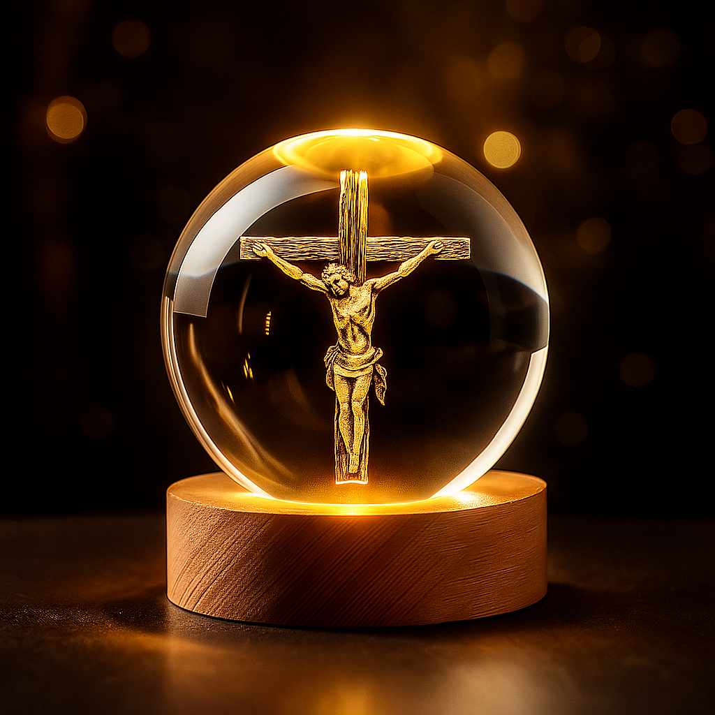 Heavenmade Divine Cross Crystal Lamp