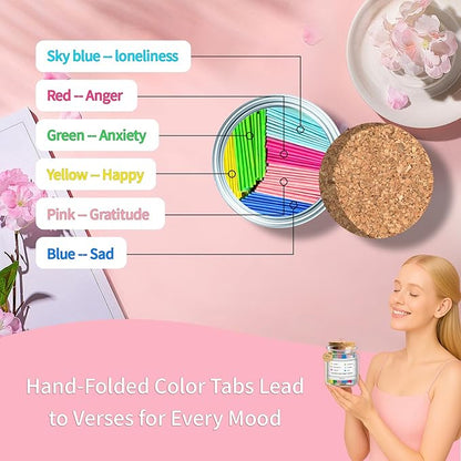 God’s Comfort Jar — Color-Coded Bible Verses for Every Emotion (Premium Gift Set)
