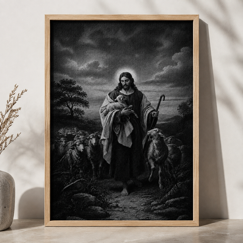 The Good Shepherd — Framed Christian Wall Art