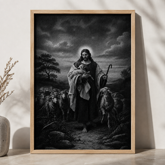 The Good Shepherd — Framed Christian Wall Art
